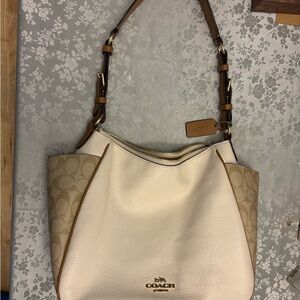 Coach Cream and Tan Women's Bag